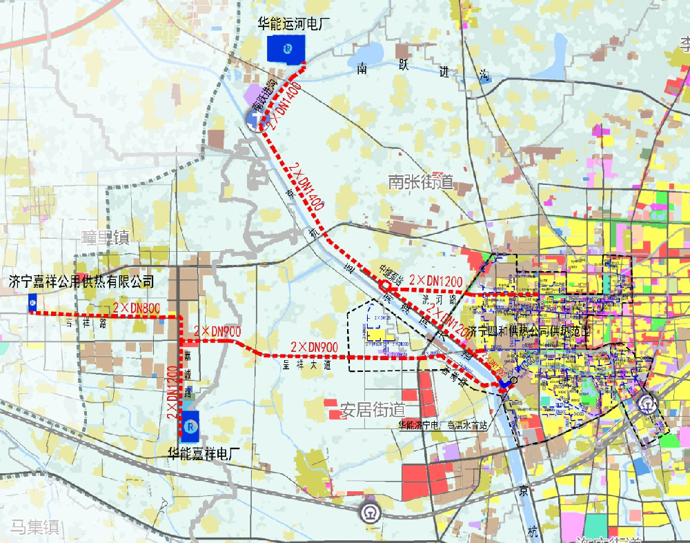 濟寧四和供熱有限公司熱源替換工程DN1400供熱管網(wǎng)設(shè)計(長輸管網(wǎng)）